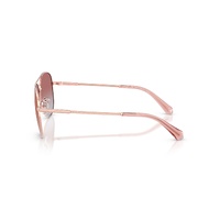 Michael Kors Perledo MK1172 11086F-58 Rose Gold / Pink Gradient w Pink Mirror Lenses
