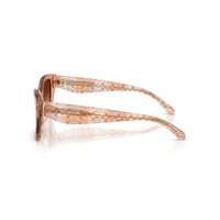 Coach CDP49 HC8451U 593774-54 Transparent Brown / Brown Gradient Lenses