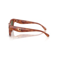 Coach CDP33 HC8449U 577482-56 Caramel Tortoise / Green Lenses