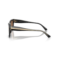 Michael Kors Dubrovnik MK2297U 394573-56 Black Camo Tortoise / Brown Lenses