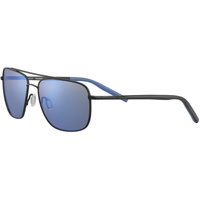 Serengeti Tellaro 8819 Satin Black & Blue / 555nm Blue Polarised Photochromic Lenses