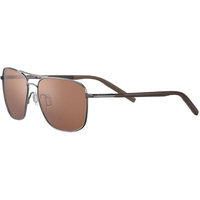 Serengeti Spello 8799-AU Shiny Gunmetal & Brown / Drivers AU Polarised Photochromic Lenses