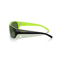 Arnette Uka-Uka AN4290 29429A-63 Top Black w Fluro Green / Dark Green Polarised Lenses