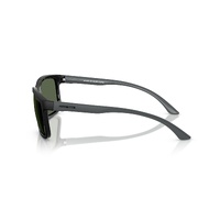 Arnette Headlight AN4359 29919A-57 Black Matte w Shiny / Dark Green Polarised Lenses