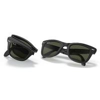 Ray-Ban RB4105 601S-50 Wayfarer Folding Black / G-15 Green Lenses