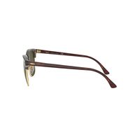 Ray-Ban RB3016 W0366-51 Clubmaster Mock Tortoise On Gold / Green Classic G-15 Lenses