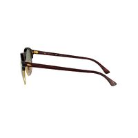Ray-Ban RB4246 990/58-51 Clubround Red Havana / Green Classic G-15 Polarised Lenses