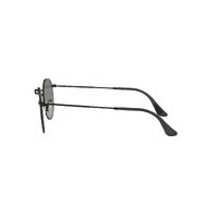 Ray-Ban RB3447N 002/71-50 Round Metal Polished Black / Grey Gradient Lenses
