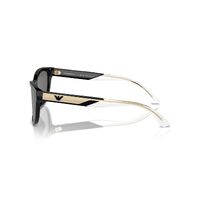 Emporio Armani EA4227U 501787-56 Shiny Black / Dark Grey Polarised Lenses