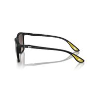Ray-Ban RB4433M F6025J-54 Scuderia Ferrari Sainz Special Edition Matte Black / Grey Mirror Gradient Chromance Polarised Lenses