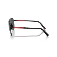 Prada Linea Rossa PS53ZS 1BO06F-59 Matte Black / Dark Grey Lenses