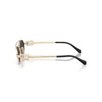 Miu Miu MU54ZS ZVN08Z-53 Pale Gold / Dark Grey Lenses
