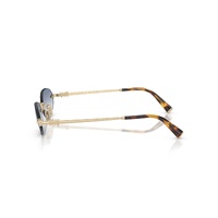 Miu Miu MUA54S ZVN80O-51 Pale Gold / Clear Gradient Light Blue Lenses