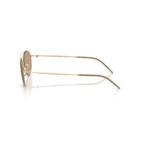 Giorgio Armani AR6169 300263-48 Matte Pale Gold / Light Brown Lenses