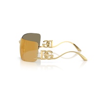 Dolce & Gabbana DG2319 02/5A-79 Gold / Brown Gold Mirror Lenses