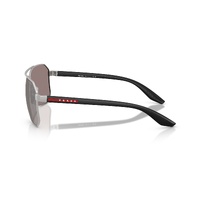 Prada Linea Rossa PSA53S 18X80I-62 Matte Champagne / Purple Brown Mirror Silver Lenses
