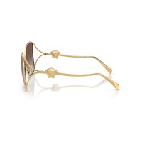 Versace VE2288 1002B8-62 Gold / Brown Gradient Silver Mirror Lenses