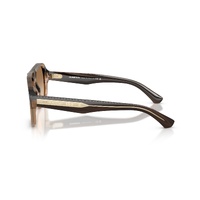 Burberry BE4478 420789-55 Striped Beige / Brown Gradient Lenses