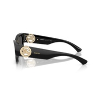 Burberry BE4467U 300187-52 Black / Dark Grey Lenses