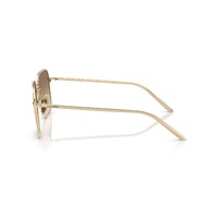 Prada PRC54SD ZVN50T-57 Pale Gold / Light Brown w Light Grey Gradient Lenses