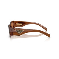 Prada PR09ZS 20H90Q-54 Transparent Dark Brown / Brown Lenses