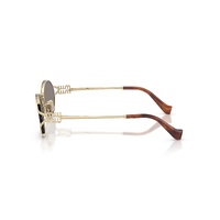 Miu Miu MU52YS ZVN80Q-54 Pale Gold / Dark Grey Lenses