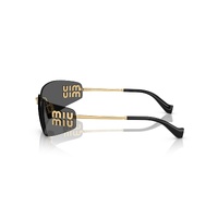 Miu Miu MUA51S 5AK5S0-75 Gold / Dark Grey Lenses