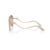 Dolce & Gabbana DG2326 1298EL-62 Rose Gold / Pink Brown Mirror Gradient Lenses