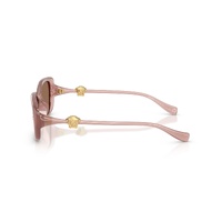 Versace VE4504D 553573-56 Opal Pink / Dark Brown Lenses