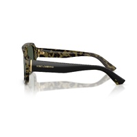 Dolce & Gabbana DG4516 34049A-55 Black On Yellow Havana / Dark Green Polarised Lenses
