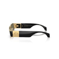 Versace VE2286 100203-57 Gold / Clear Mirror Real Yellow Gold Lenses
