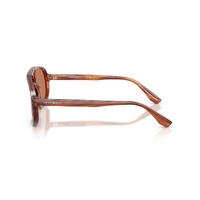Emporio Armani EA4263U 632973-57 Striped Dark Brown / Brown Lenses