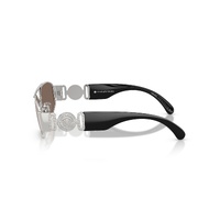 Versace VE2287 1000AP-58 Silver / Clear Real Platinum Mirror Lenses
