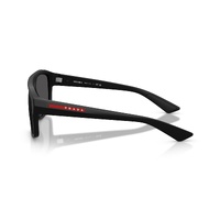 Prada Linea Rossa PSB02S 1BO06F-59 Matte Black / Dark Grey Lenses