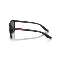 Prada Linea Rossa PSB08S 1BO02G-56 Matte Black / Dark Grey Polarised Lenses