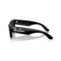 Ray-Ban RB4940B 686487-47 Wayfarer Puffer Black w Strass / Dark Grey Lenses