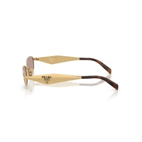 Prada PRD51S 5AK20I-55 Gold / Light Purple Brown Lenses