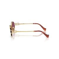 Miu Miu MU52YS 5AK20Y-54 Gold / Dark Violet Lenses