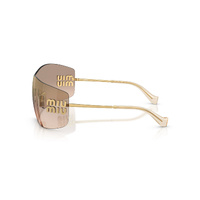 Miu Miu MUB53S 5AK20P-44 Gold / Light Brown Bronze Mirror Lenses