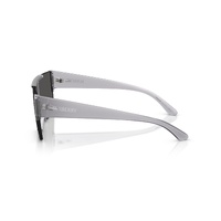 Burberry BE4291 421387-38 Transparent Matte Grey / Dark Grey Lenses