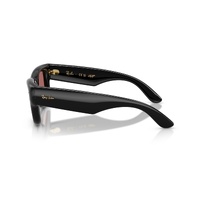 Ray-Ban RB4940 601/69-47 Wayfarer Puffer Black / Dark Violet Lenses