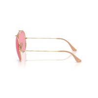 Ray-Ban The Shooter By Dolce & Gabbana RB3138M 001/84-58 Arista Gold / Pink Lenses