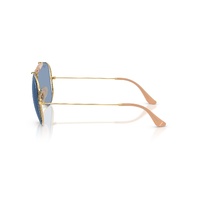 Ray-Ban The Shooter By Dolce & Gabbana RB3138M 001/72-54 Arista Gold / Light Blue Lenses