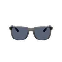 Polo Ralph Lauren PH4189U 579987-55 Shiny Transparent Grey / Dark Blue Lenses