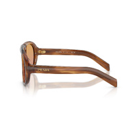 Prada PRC05S 25O04N-57 Brown Horn / Brown Pink Gradient Lenses