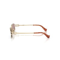 Miu Miu MUC50S ZVN20I-52 Pale Gold / Light Purple Brown Lenses