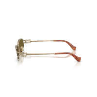 Miu Miu MUC51S 7OE09Z-54 Old Gold / Dark Brown Lenses