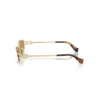 Miu Miu MUC51S ZVN10Y-54 Pale Gold / Brown Lenses