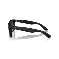 Ray-Ban RB4165 622/T5-55 Justin Rubber Black / Light Grey Brown Gradient Polarised Lenses