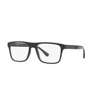 Emporio Armani EA4115 58011W-54 Matte Black / Clear Lenses